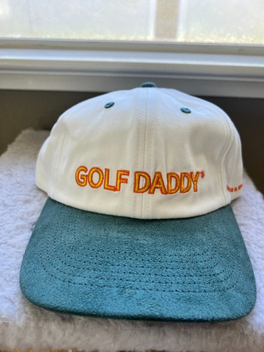White and green Hat